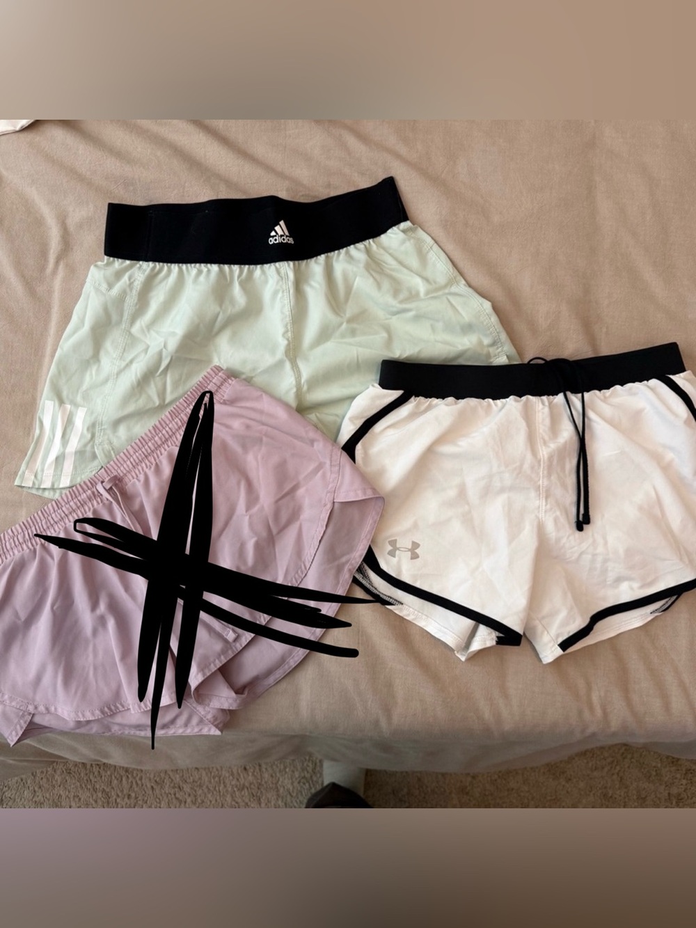 Under Armour & Adidas Athletic Shorts